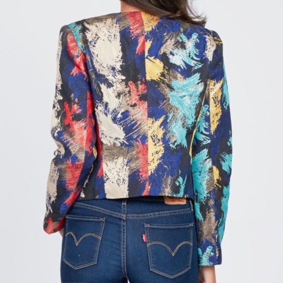Jealous tomato bright colorful blazer - Picture 3 of 3
